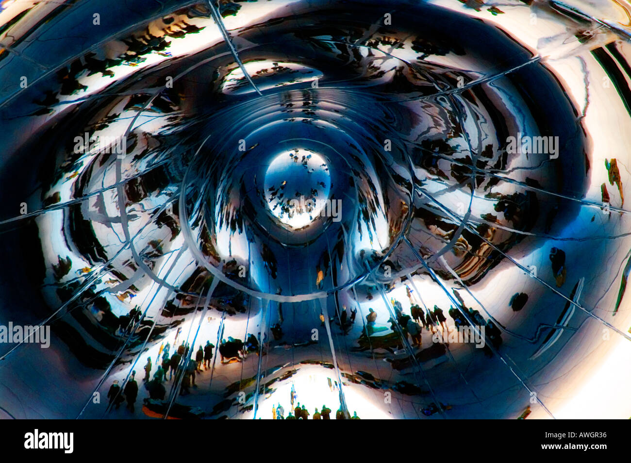 Abstract cloud gate riflessione Foto Stock