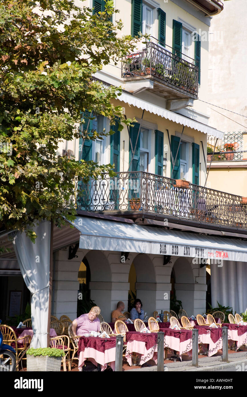 Bar a Tremezzo Lago di Como Italia Foto Stock