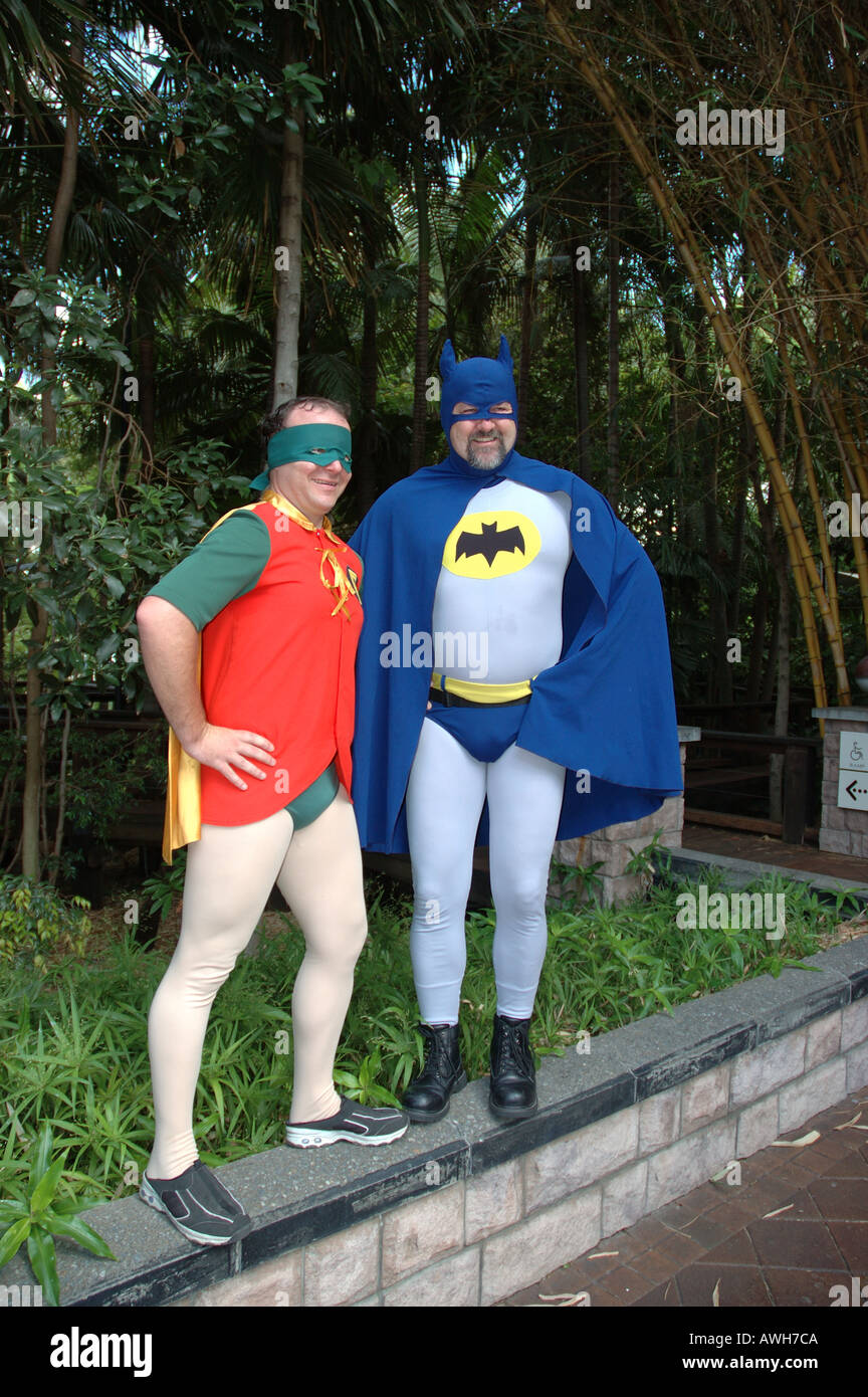 Batman e Robin gli ospiti di nozze gotico dsc 7101 Foto Stock