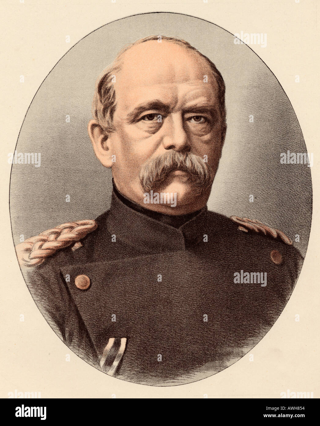 Otto Eduard Leopold, principe di Bismarck, duca di Lauenburg, Otto von Bismarck, 1815 - 1898. Statista prussiano, cancelliere tedesco. Foto Stock