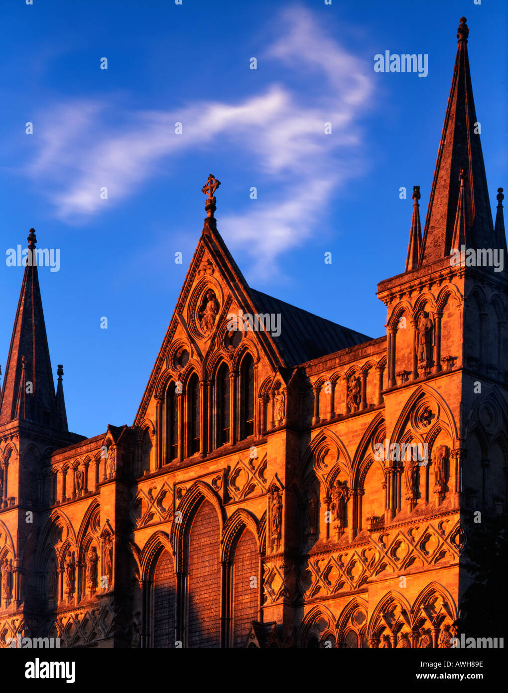 La Cattedrale di Salisbury Salisbury Wiltshire, Inghilterra Foto Stock