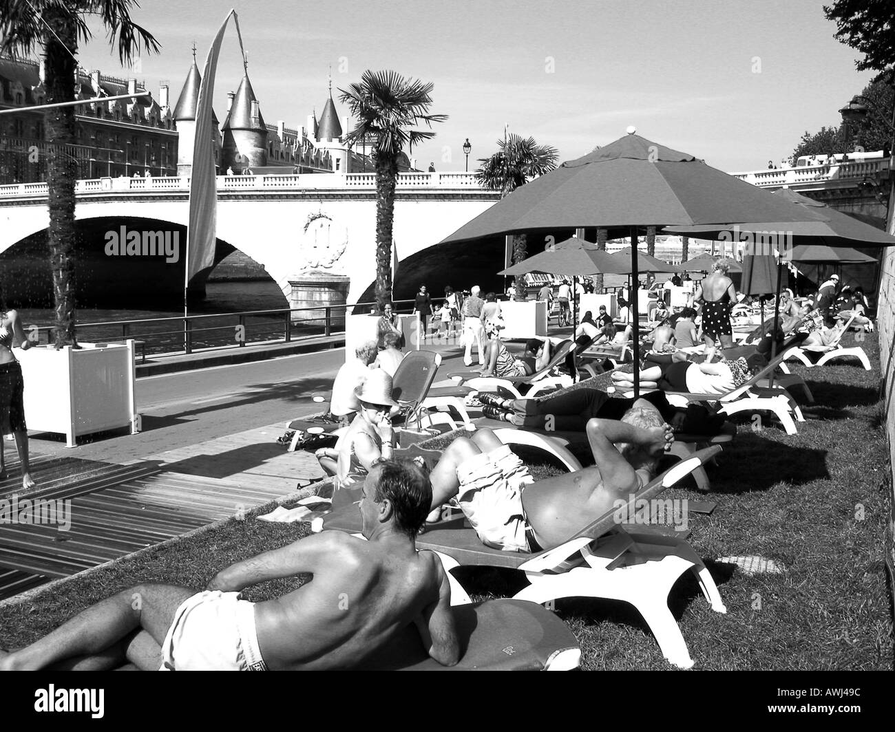 Francia Paris Paris-Plage lucertole da mare Foto Stock