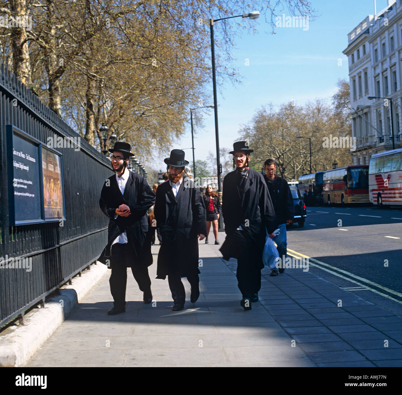Gli Ebrei Orthadox West End di Londra UK Europa Foto Stock