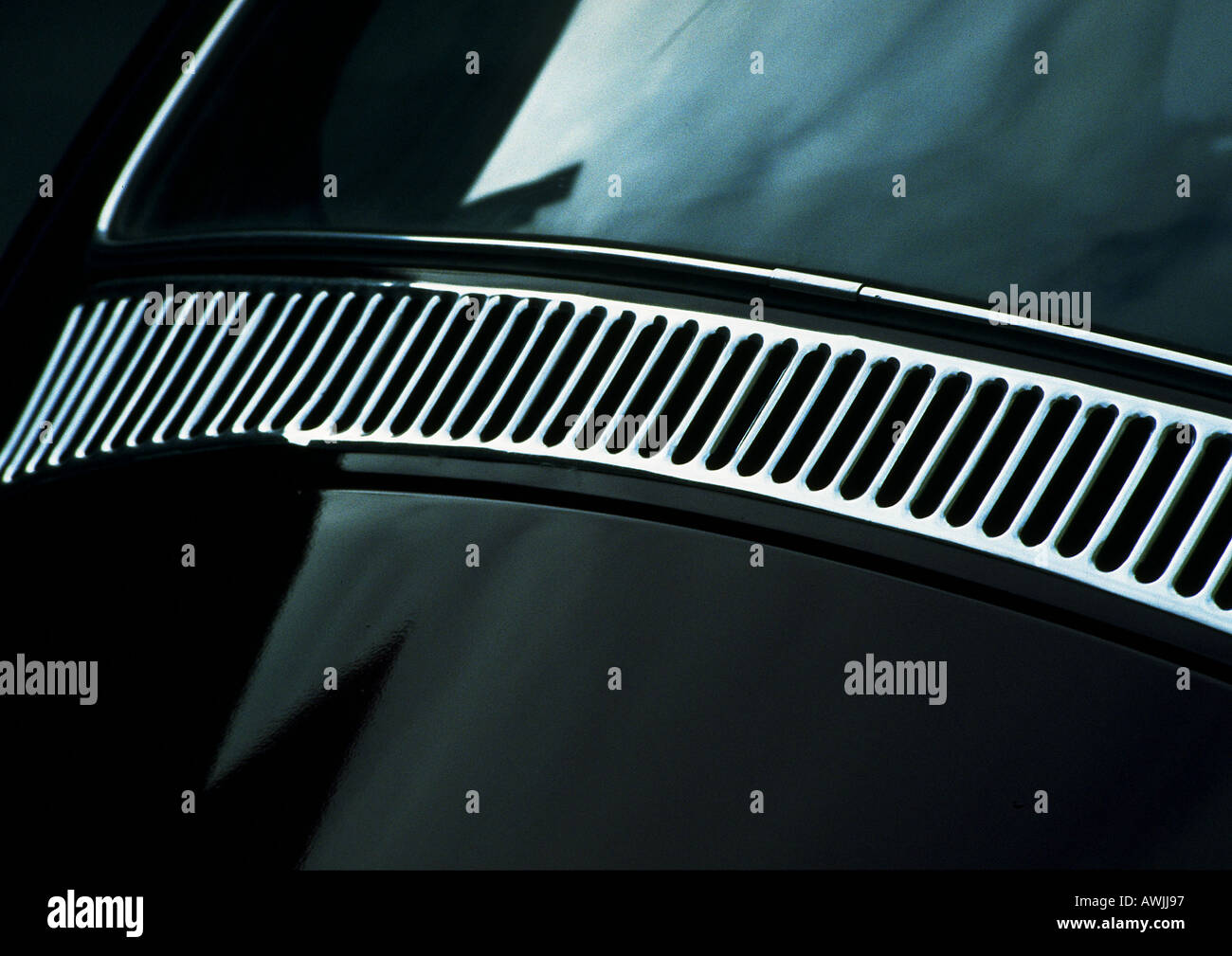 Close-up di griglia di auto, extreme close-up Foto Stock