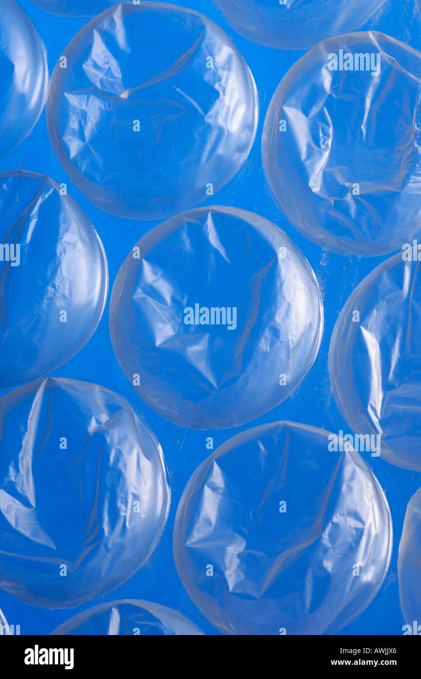 Bubble wrap il materiale di imballaggio Foto Stock