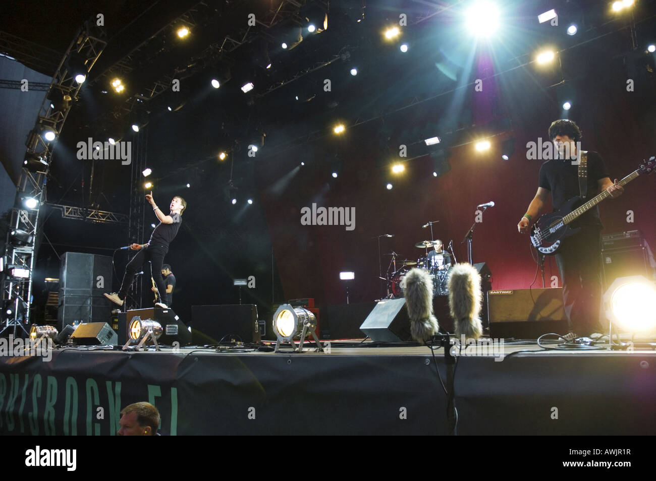 Il talento del Billy band performin a Ruirock festival in Finlandia Foto Stock