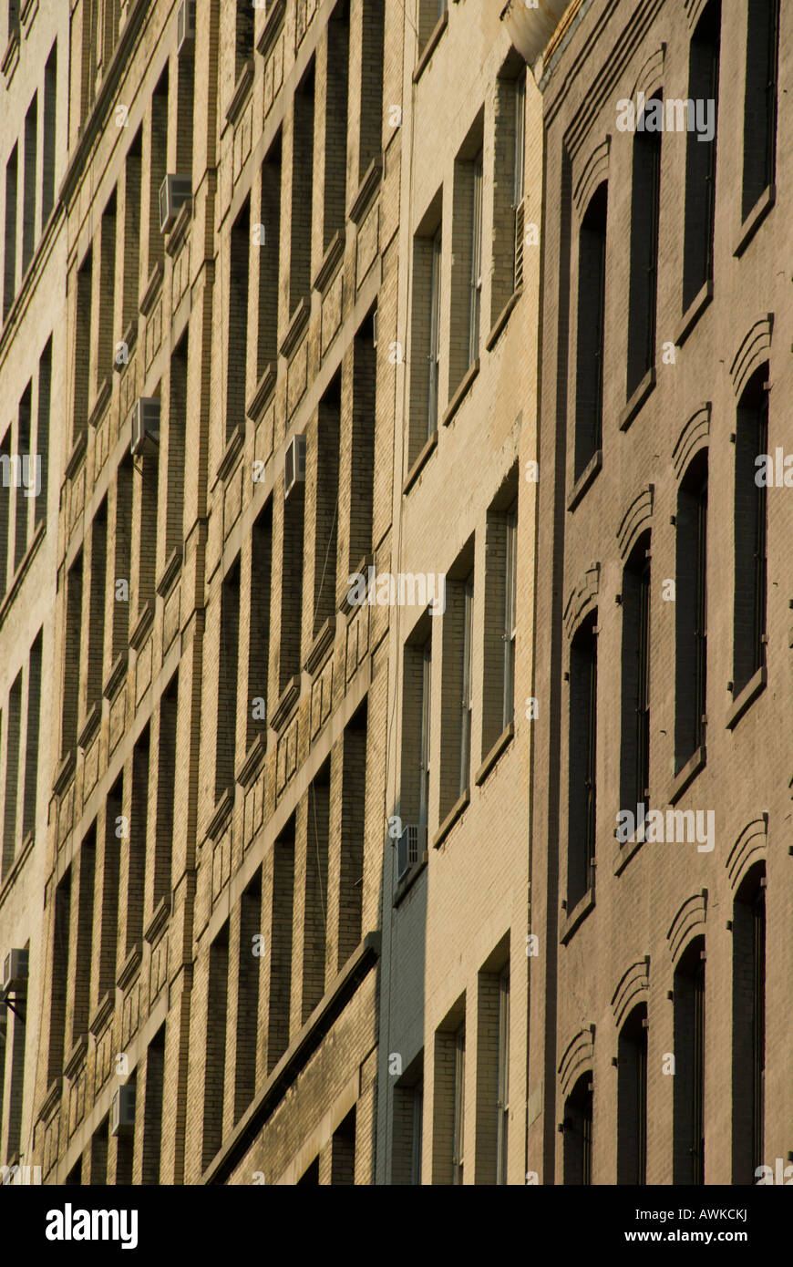 Edificio di mattoni facciate New York City Foto Stock