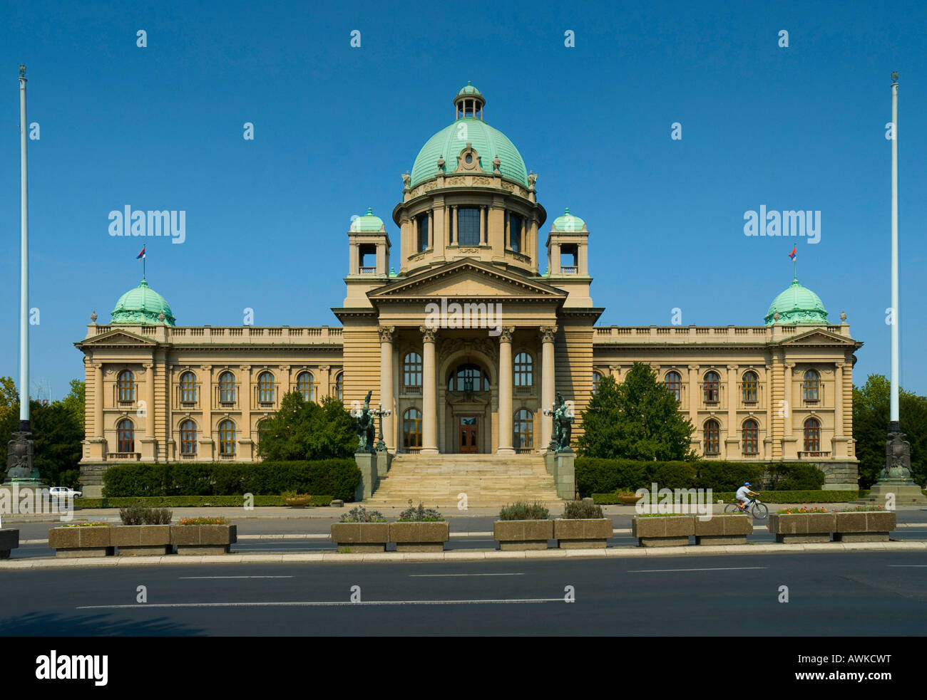 A Belgrado, in Serbia. Palazzo del Parlamento Foto Stock