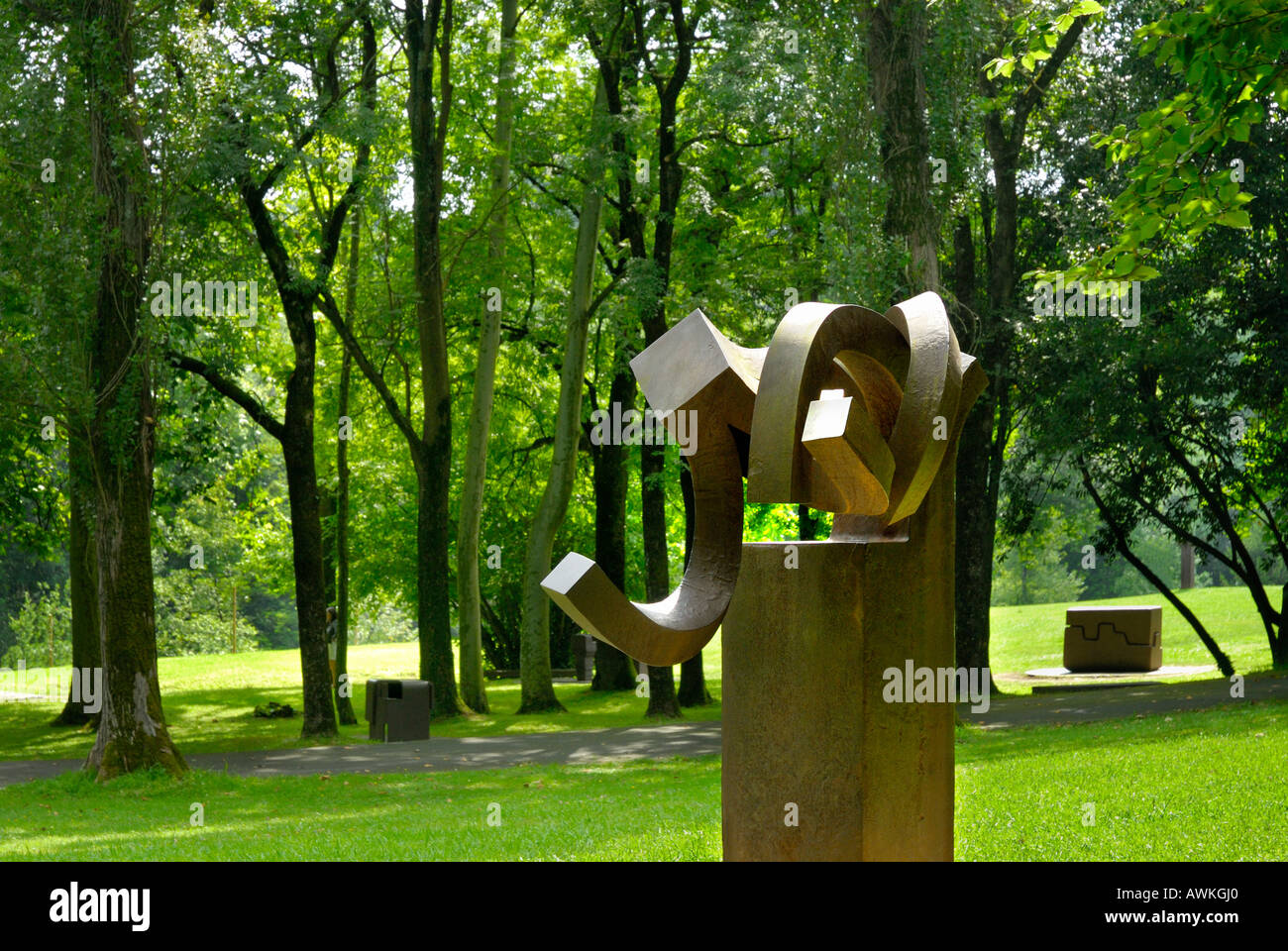 Museo Chillida Leku. CASERIO ZABALAGA. HERNANI. GUIPUZCOA. EUSKADI. Spagna. Foto Stock