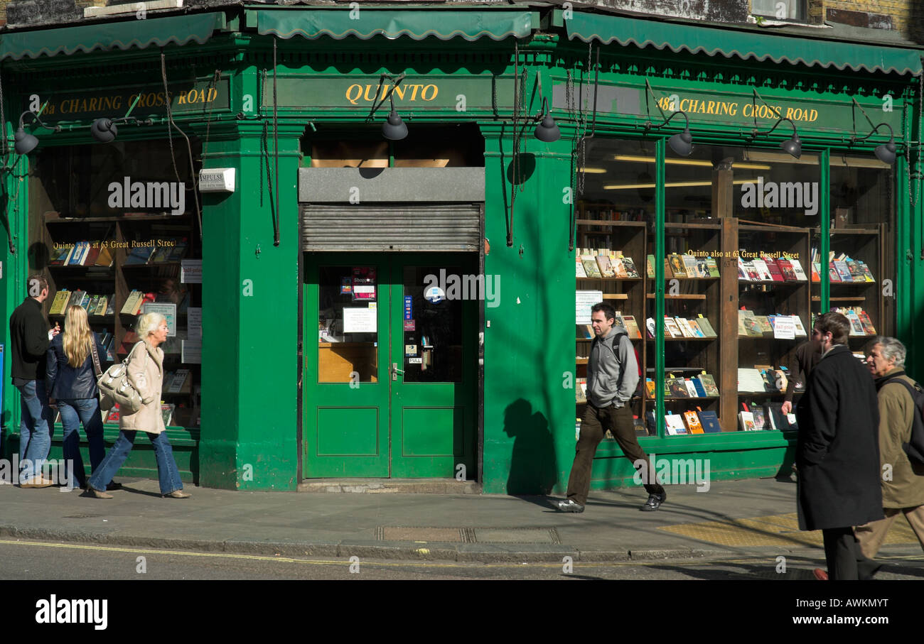 Quinto bookstore, Charing Cross Road, Londra Foto Stock