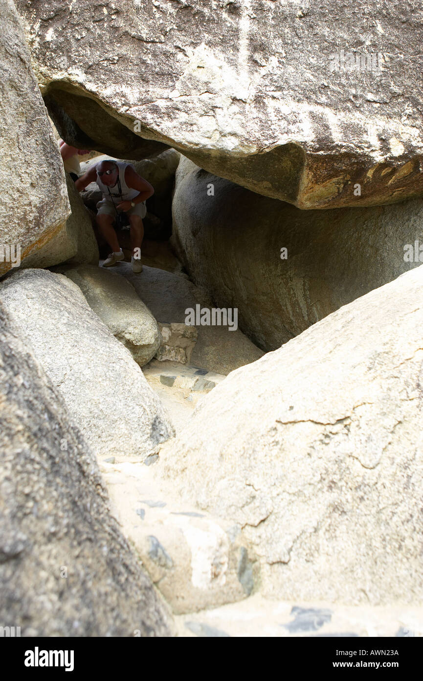 Ayo e casibari formazioni rocciose aruba caraibi west indies Foto Stock