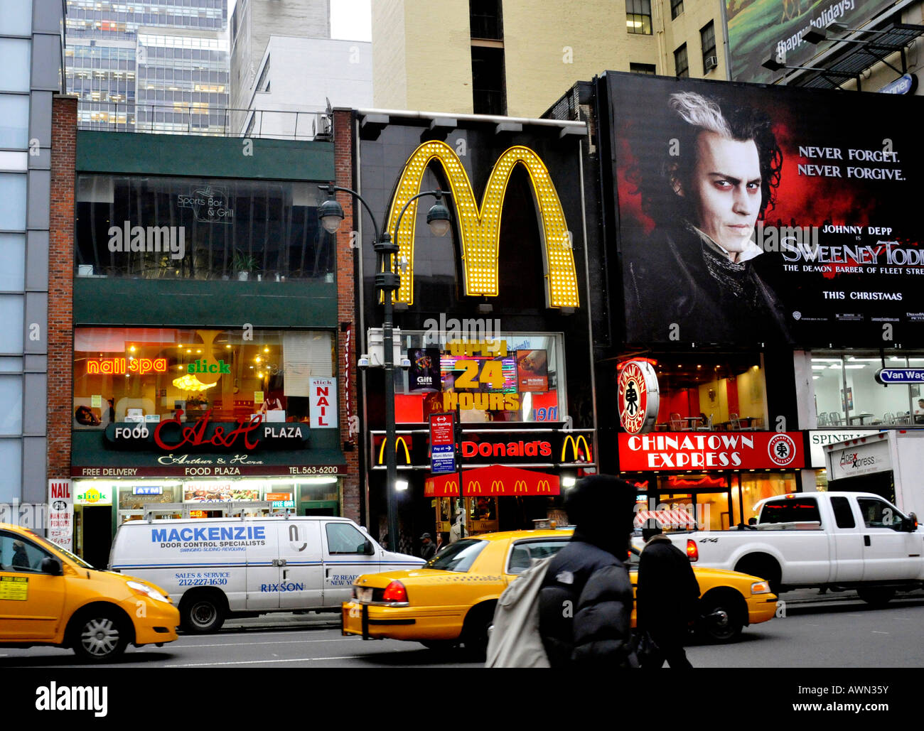 Street a New York, Stati Uniti d'America Foto Stock