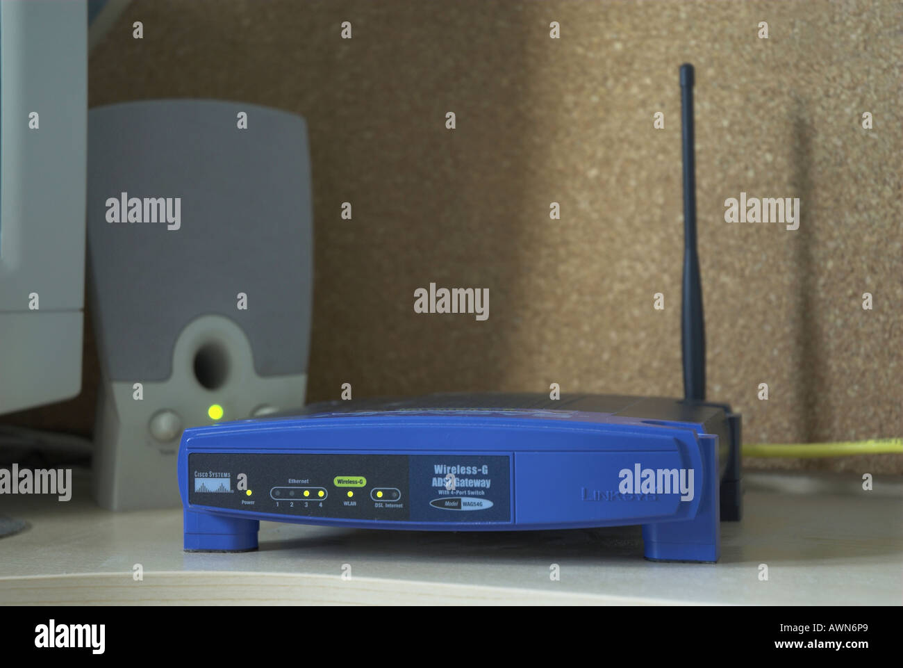 Router wireless Foto Stock