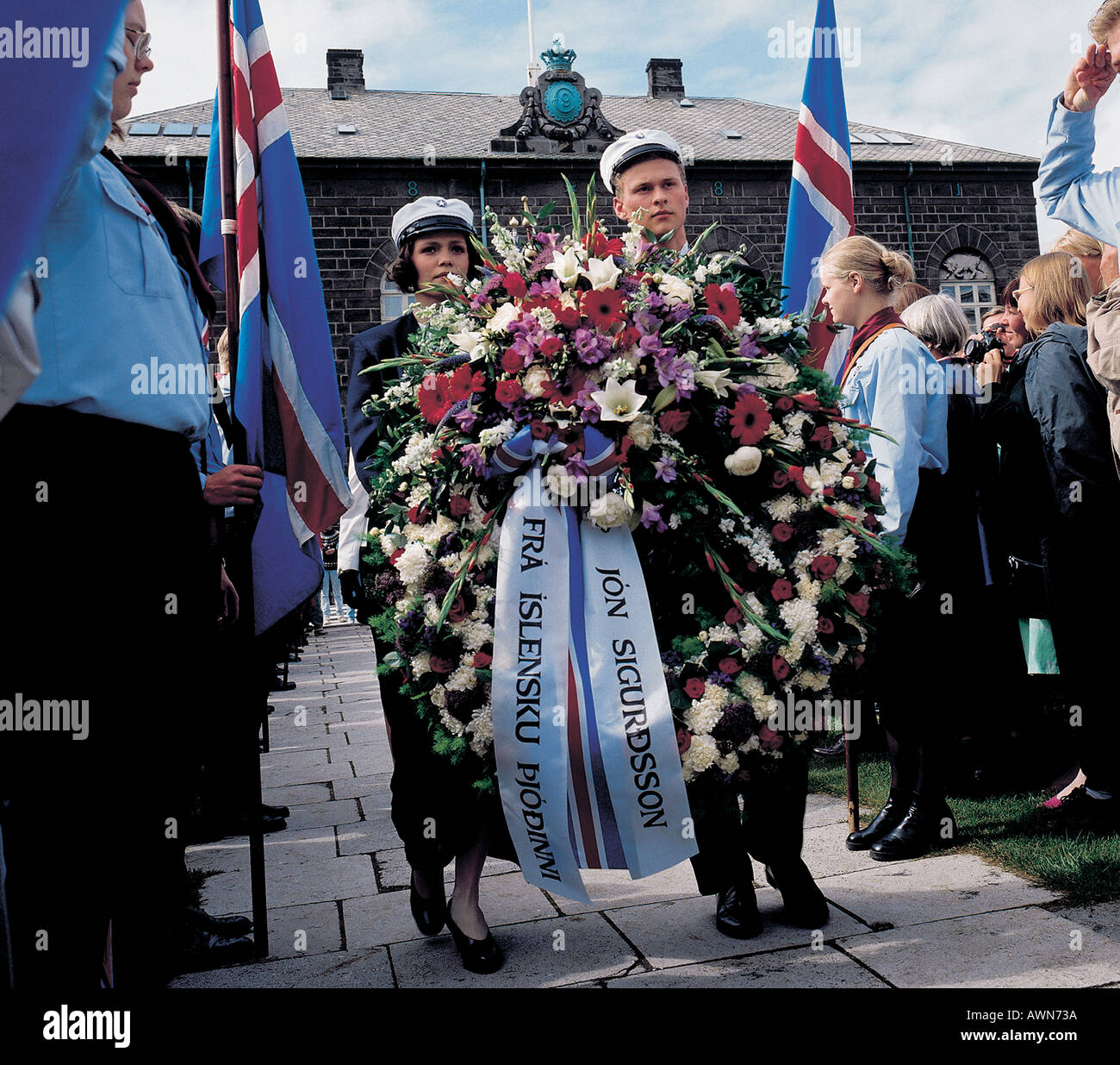 Reykjavik Islanda giorno dell indipendenza nazionale giugno xvii Foto Stock