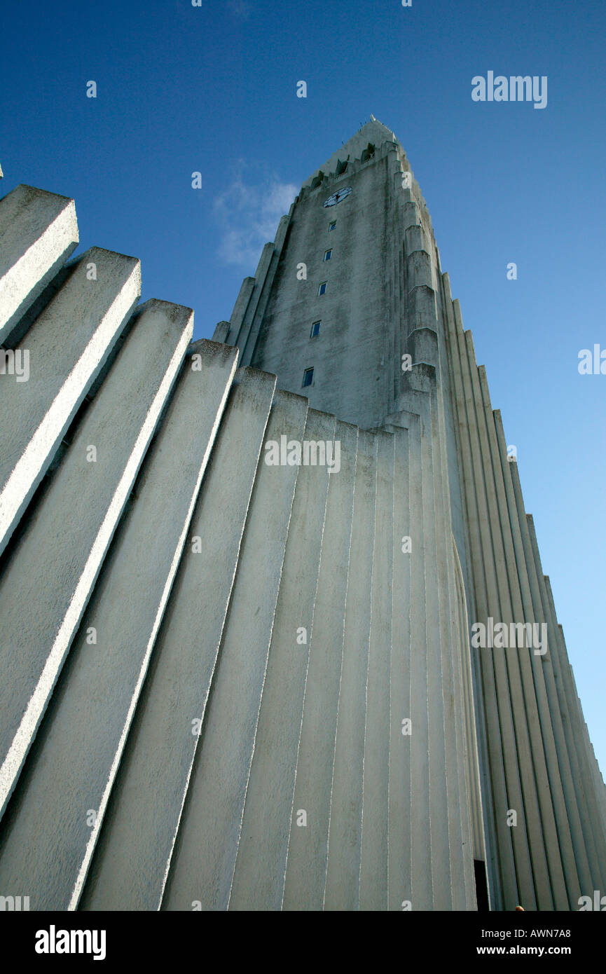 Hallgrimskirkja Reykjavik Islanda Foto Stock