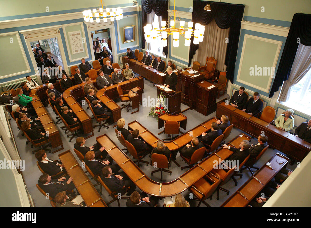 Il Parlamento Reykjavik Islanda Foto Stock
