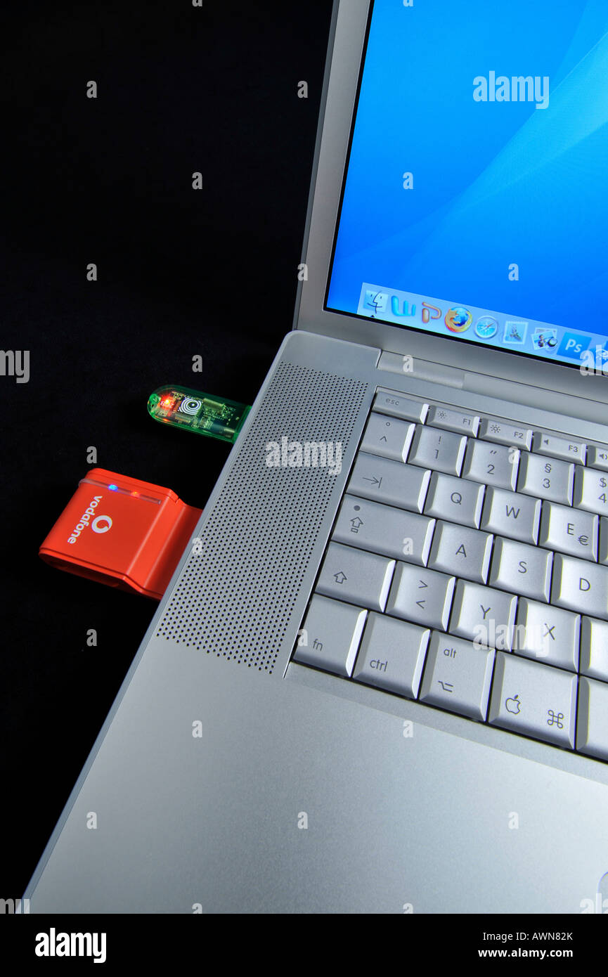 Trasferimento di dati / mobile connect card / memory stick USB Foto Stock