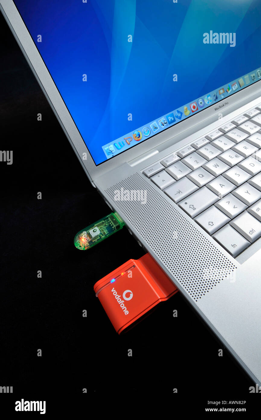 Trasferimento di dati / mobile connect card / memory stick USB Foto Stock