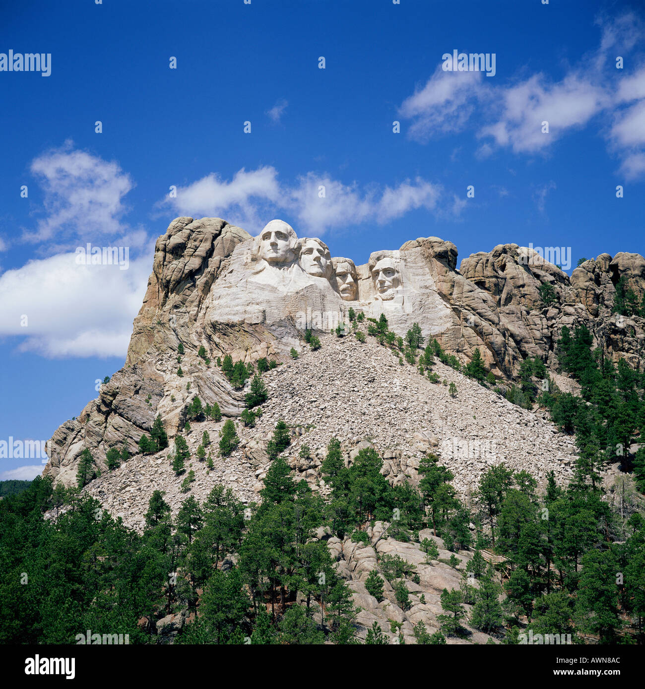 Il Monte Rushmore nel Sud Dakota STATI UNITI D'AMERICA Foto Stock