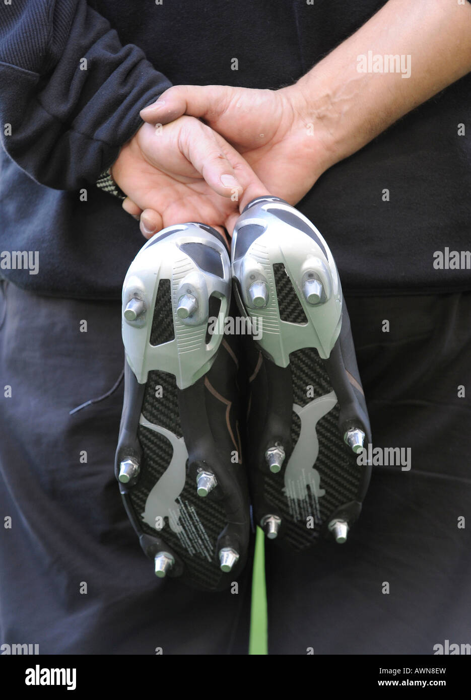 PUMA cleated di scarpe da calcio Foto Stock