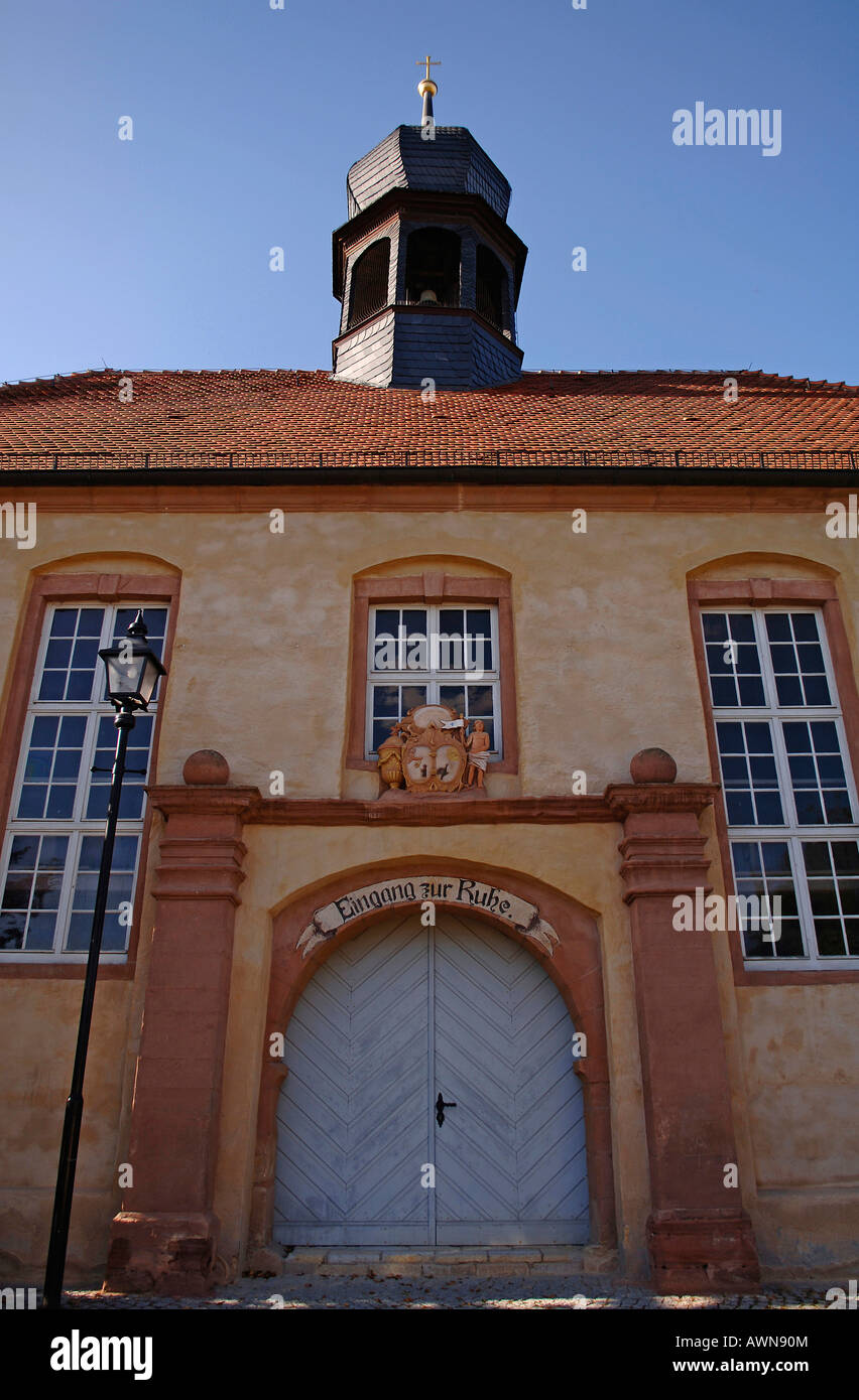 Facciata di edificio in Querfurt, Sassonia-Anhalt, Germania, Europa Foto Stock