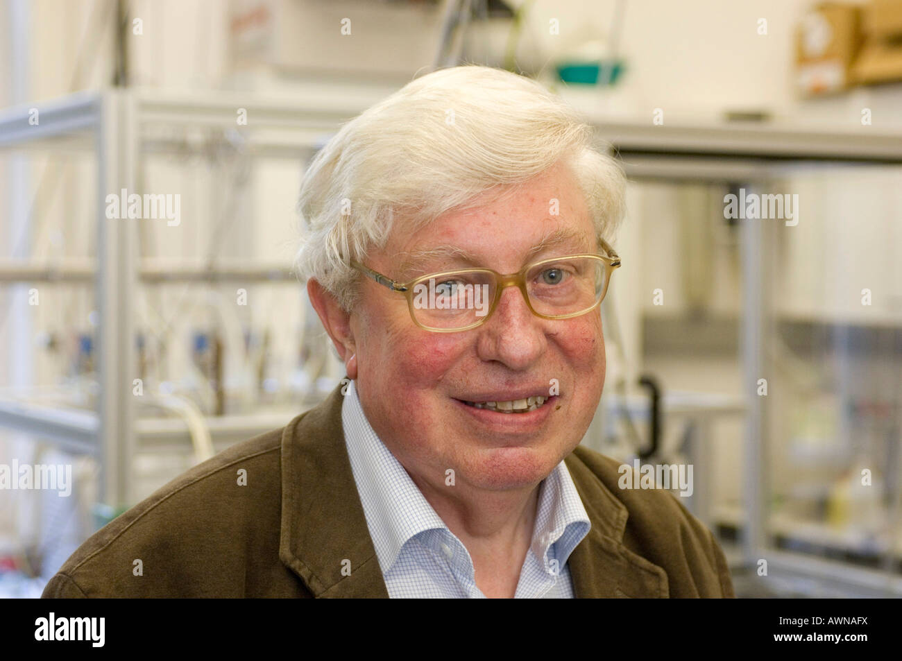 Il prof. Gerhard Ertl, vincitore del Premio Nobel per la Chimica 2007 Foto Stock