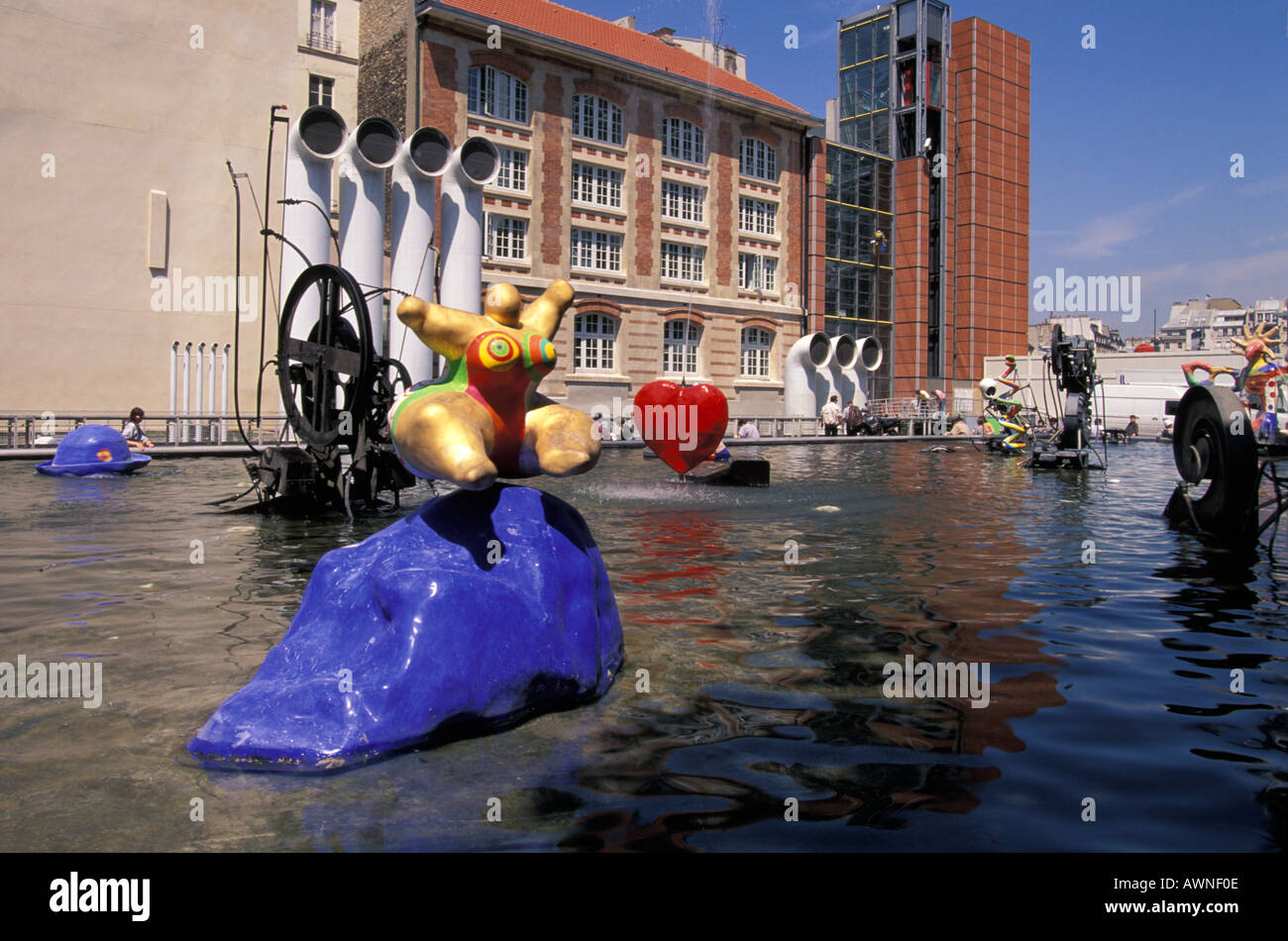 Place Igor Stravinsky Parigi Foto Stock