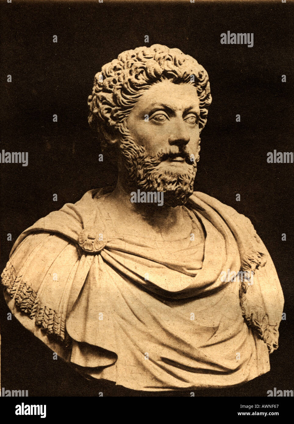 Marco Aurelio, 121 - 180 UN D. imperatore romano, 161 - 180 A D Foto Stock