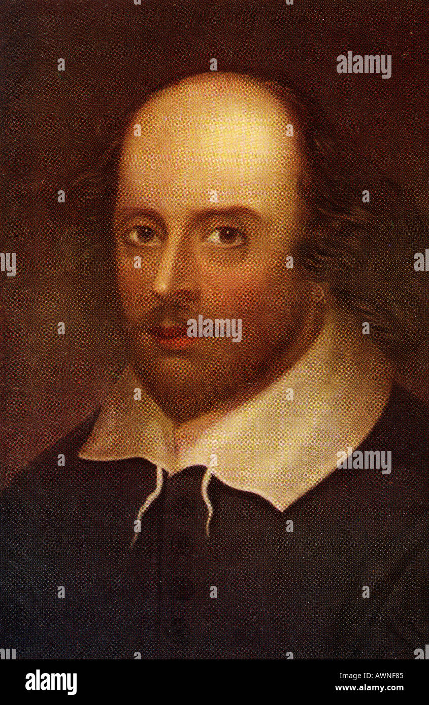 William Shakespeare,1564 -1616. Poeta inglese, drammaturgo e attore. Foto Stock