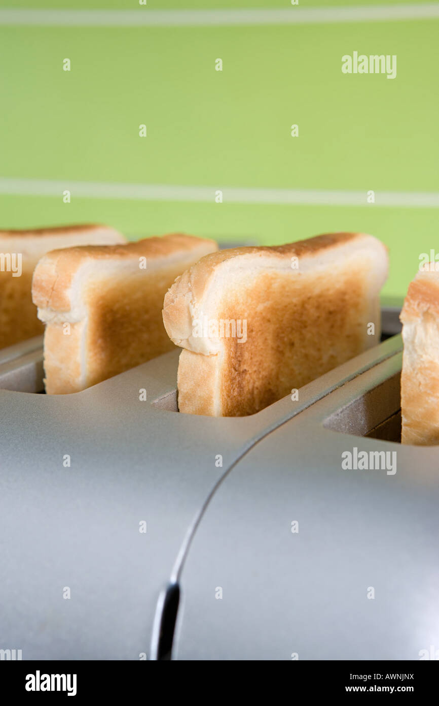 Tostare in un tostapane Foto Stock