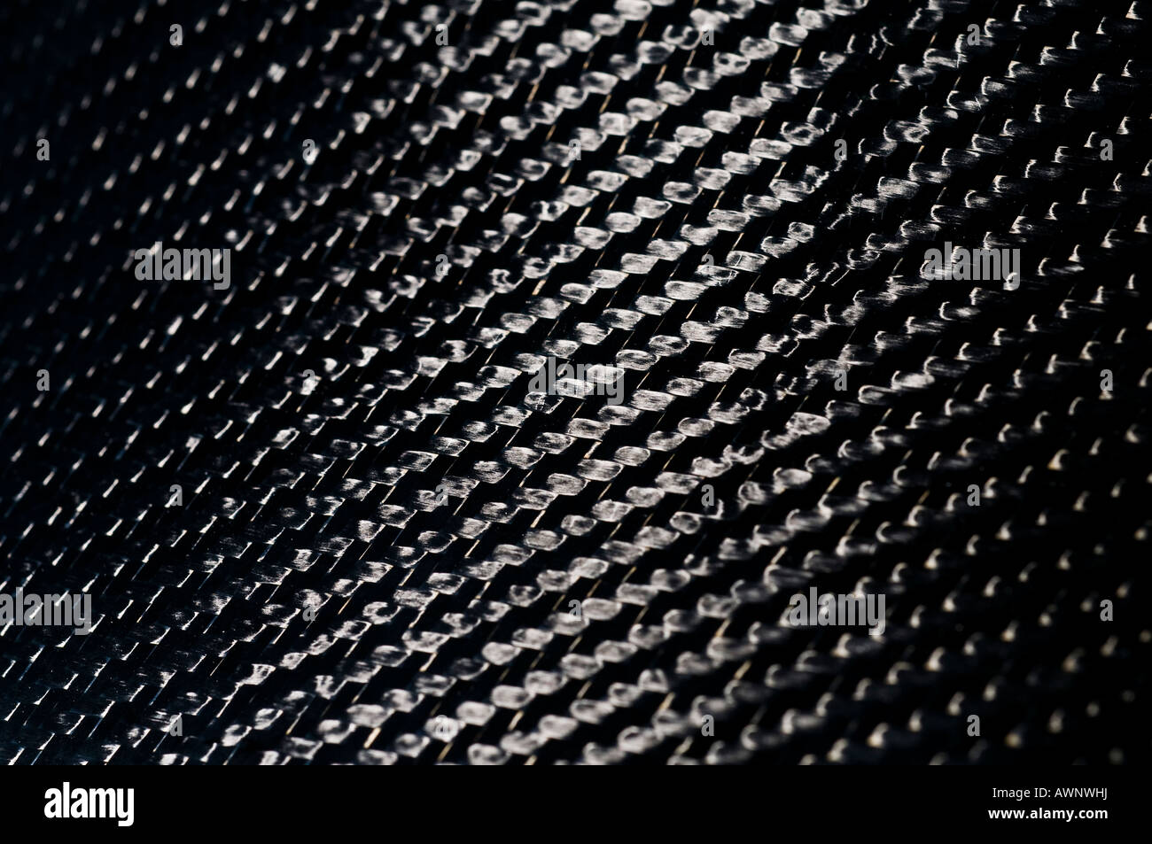 Panno in tessuto di filamenti di carbonio Foto Stock