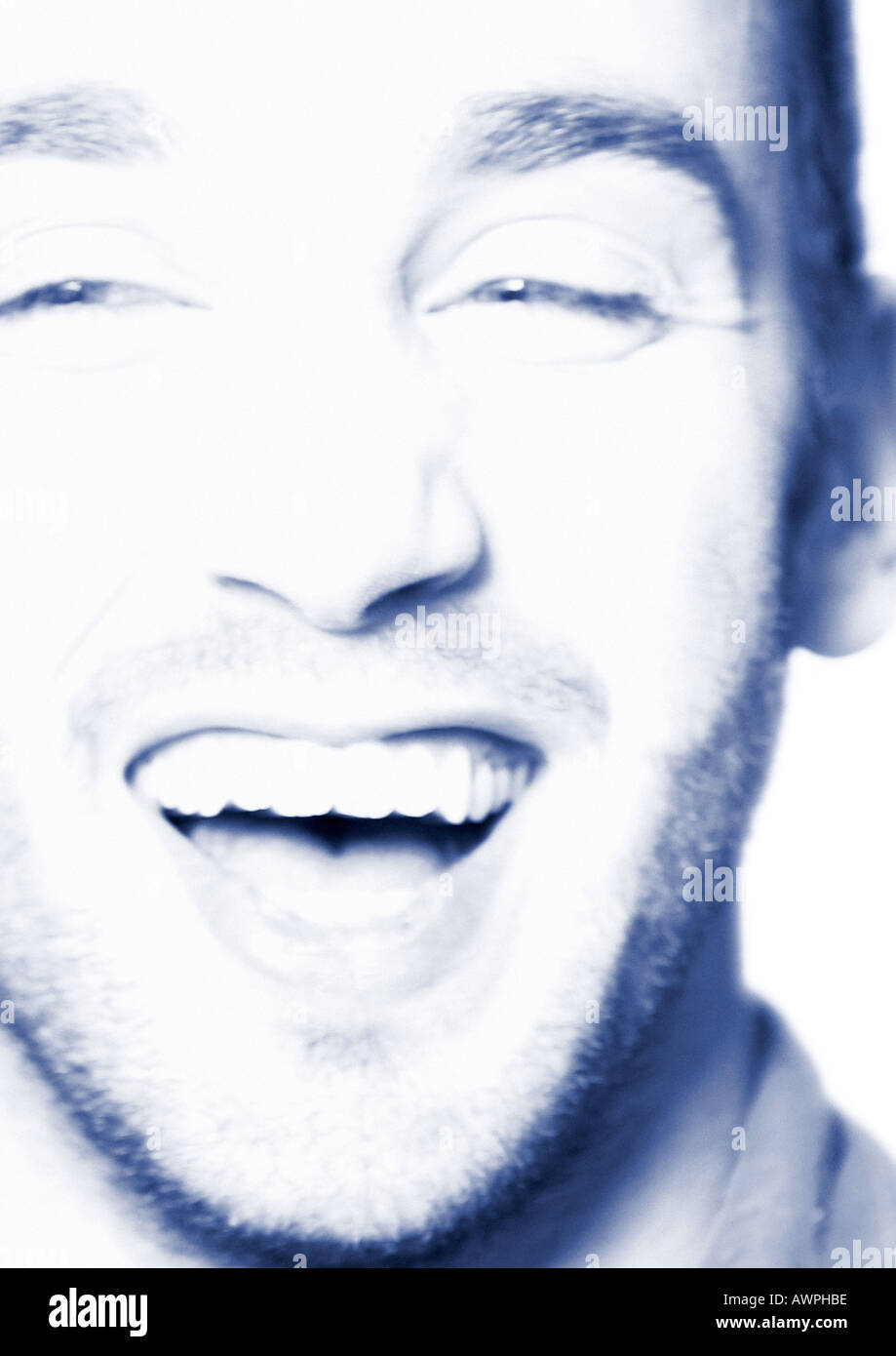 Uomo sorridente, close-up, ritratto Foto Stock