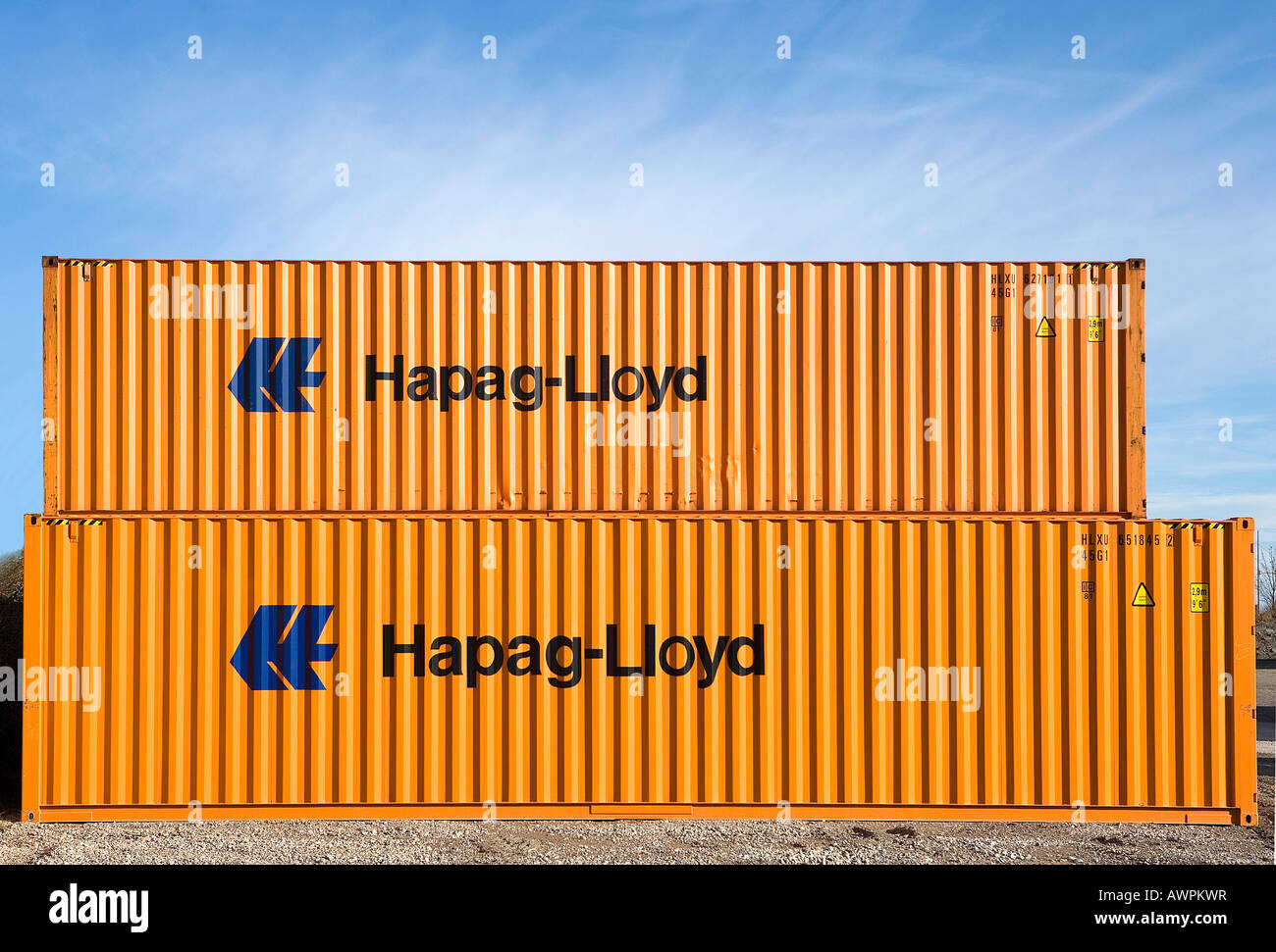 Hapag-Lloyd Container Per la spedizione Foto Stock