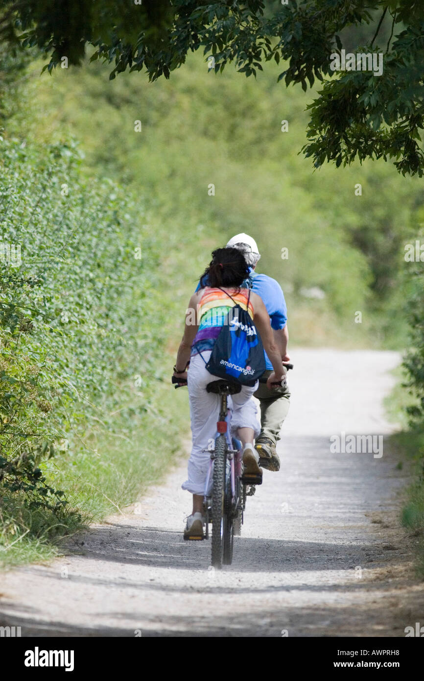 Cyclepath nel paese Foto Stock