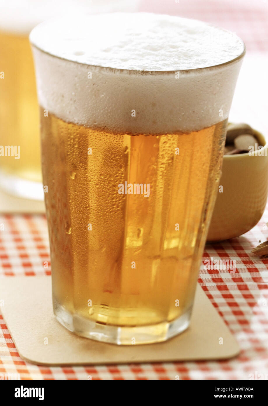 Bicchiere di birra fredda Foto Stock