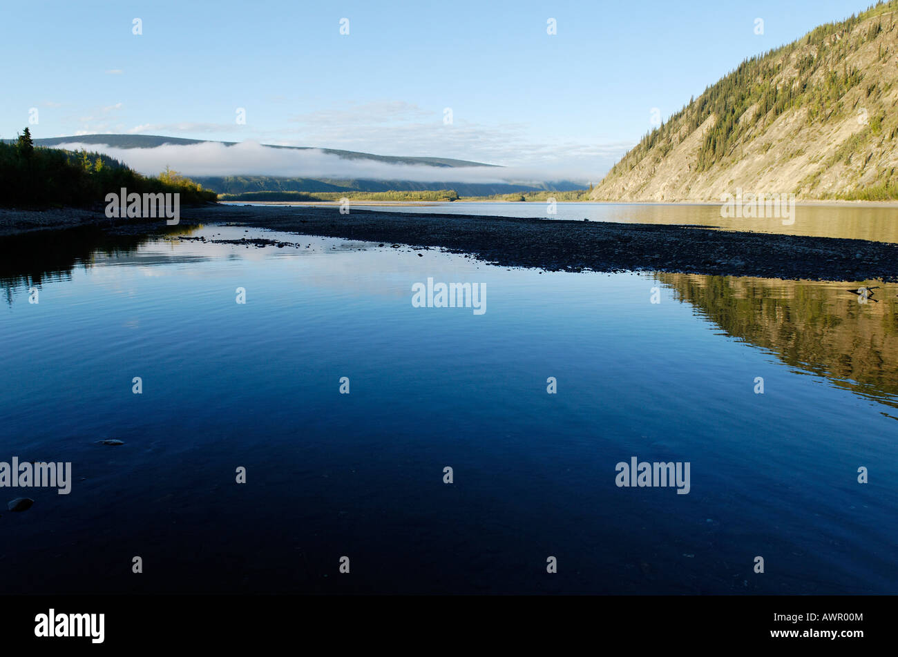 Yukon River a Dawson City, Yukon Territory, Canada Foto Stock