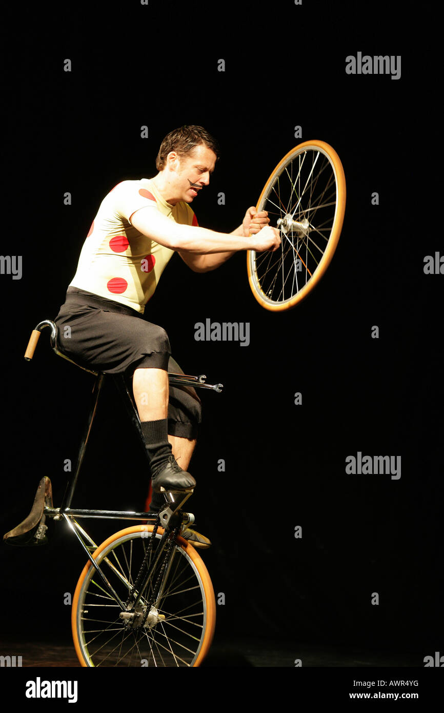 Ciclo Aristic Campione del Mondo Jens Schmidt Foto Stock