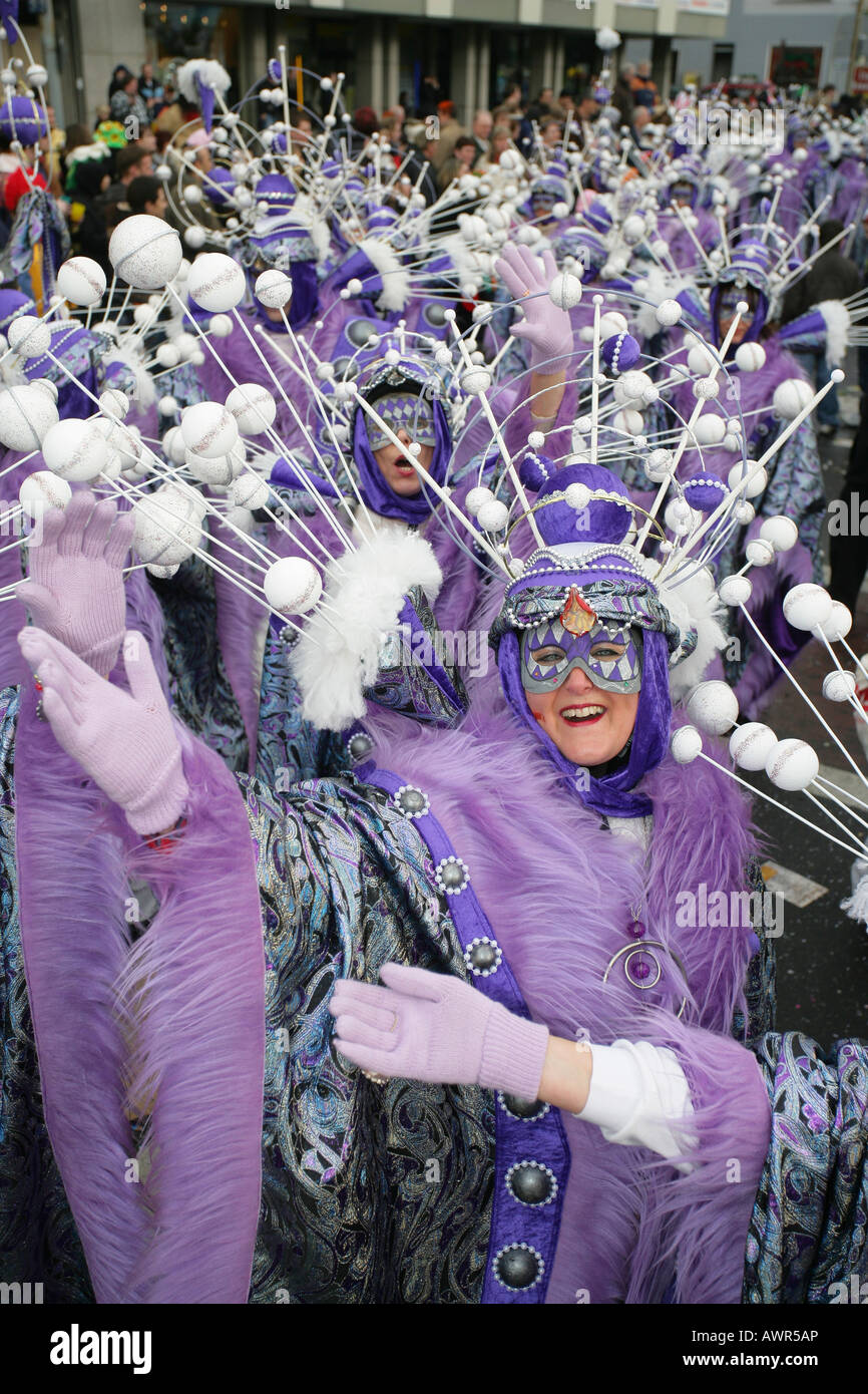 Mardi Gras Parade di Coblenza, Renania-Palatinato, Germania: Foto Stock