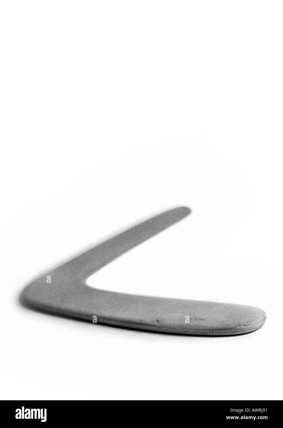 Boomerang, b&w. Foto Stock