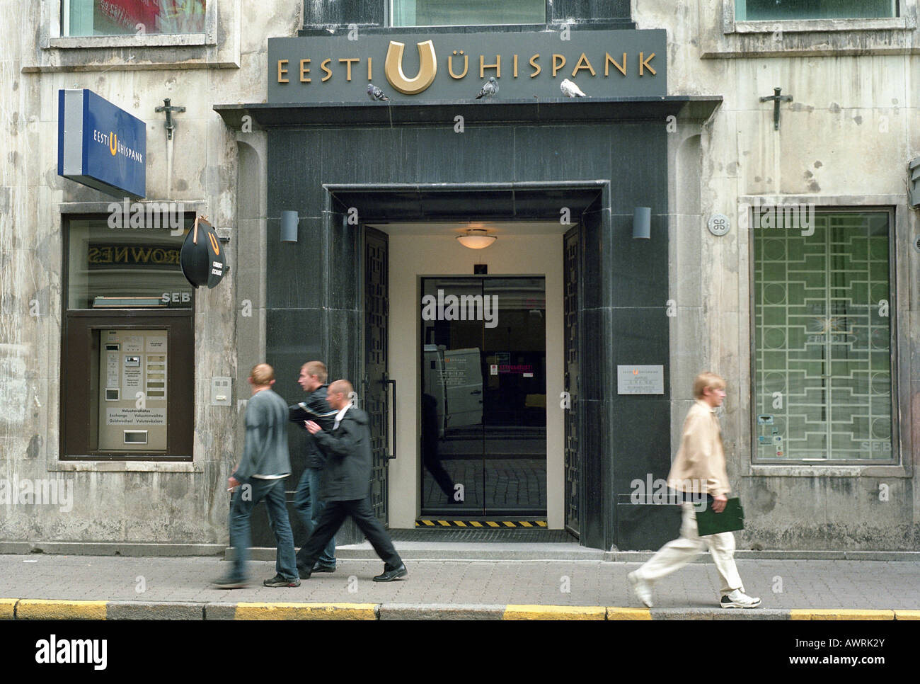 Ingresso al SEB Eesti Uehispank a Tallinn in Estonia Foto Stock