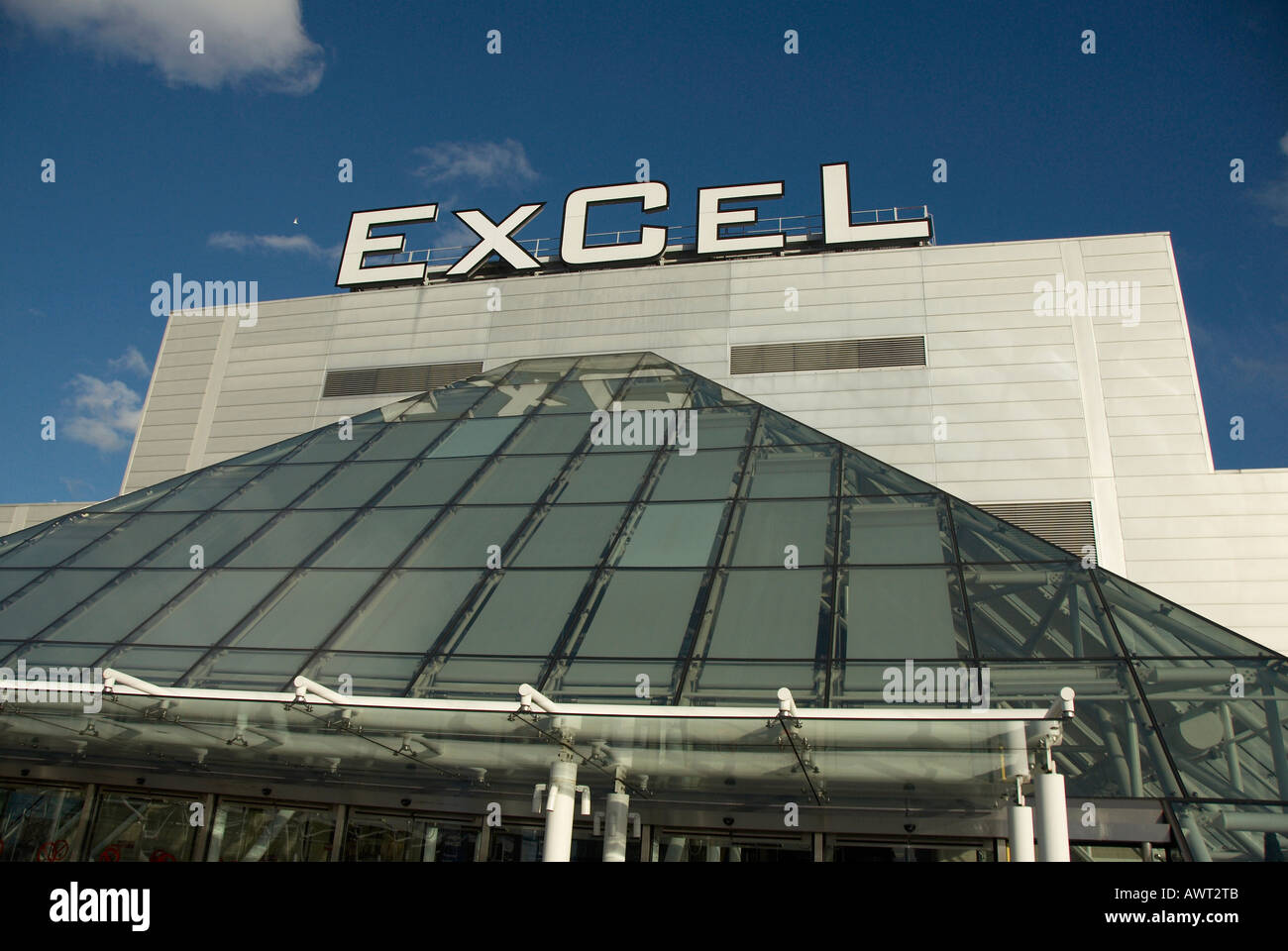 Excel Exhibition and Conference Centre in London Docklands Foto Stock