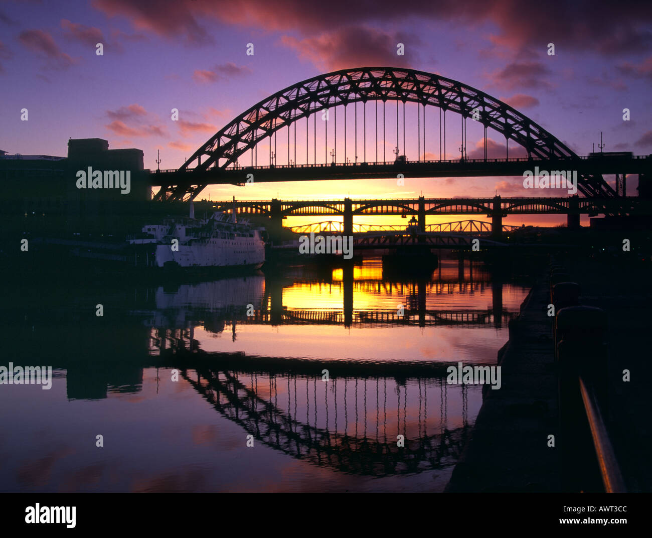 Tyne Bridge Newcastle upon Tyne Inghilterra Foto Stock