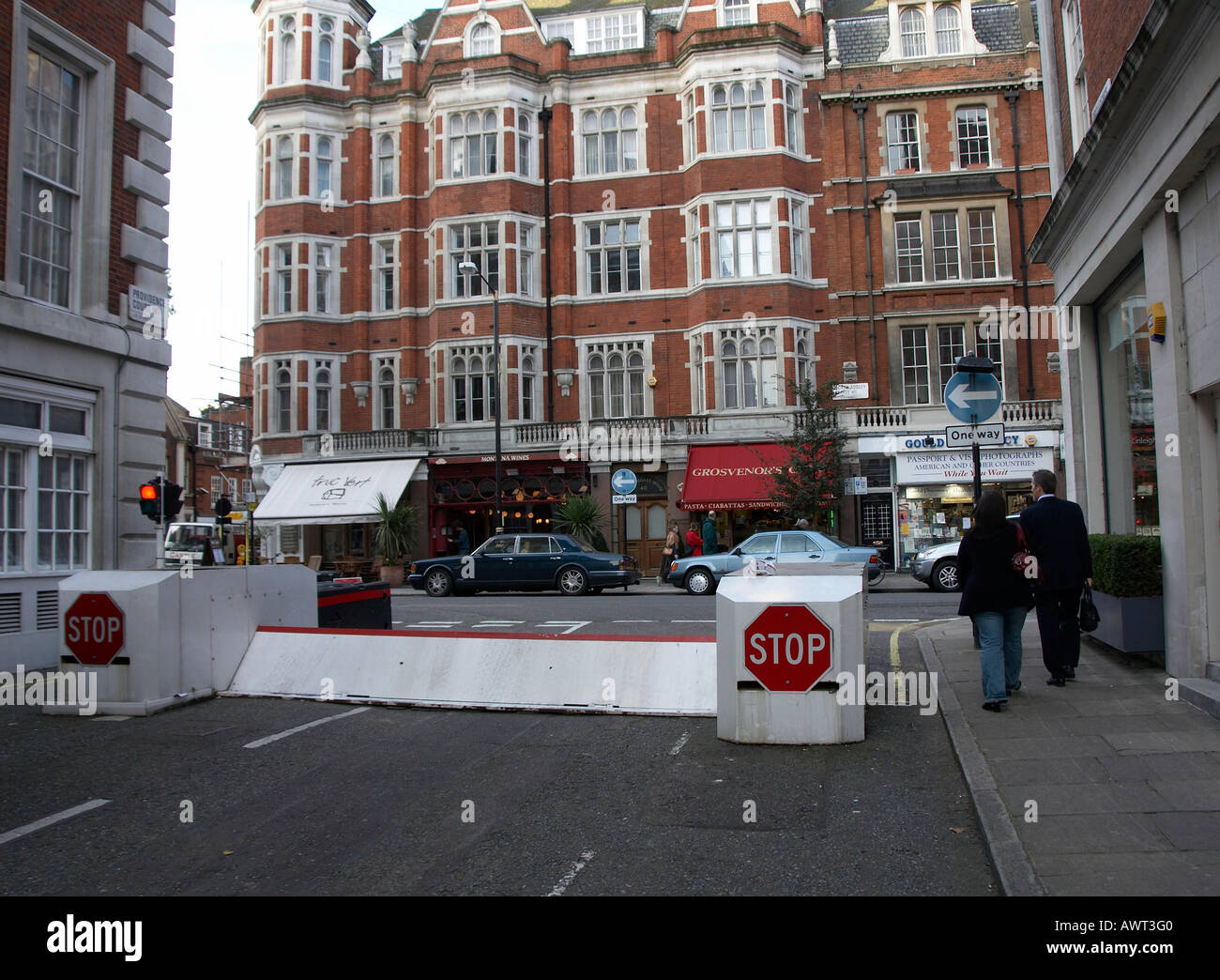 Barriere di traffico Foto Stock