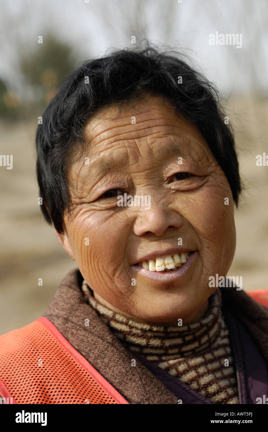 Ritratto di una donna cinese. 14-Mar-2008 Foto Stock