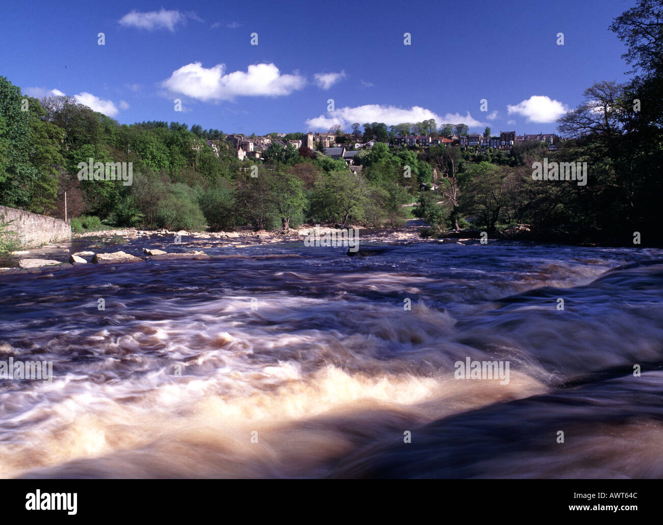 Il Falls River Swale Richmond North Yorkshire, Inghilterra Foto Stock