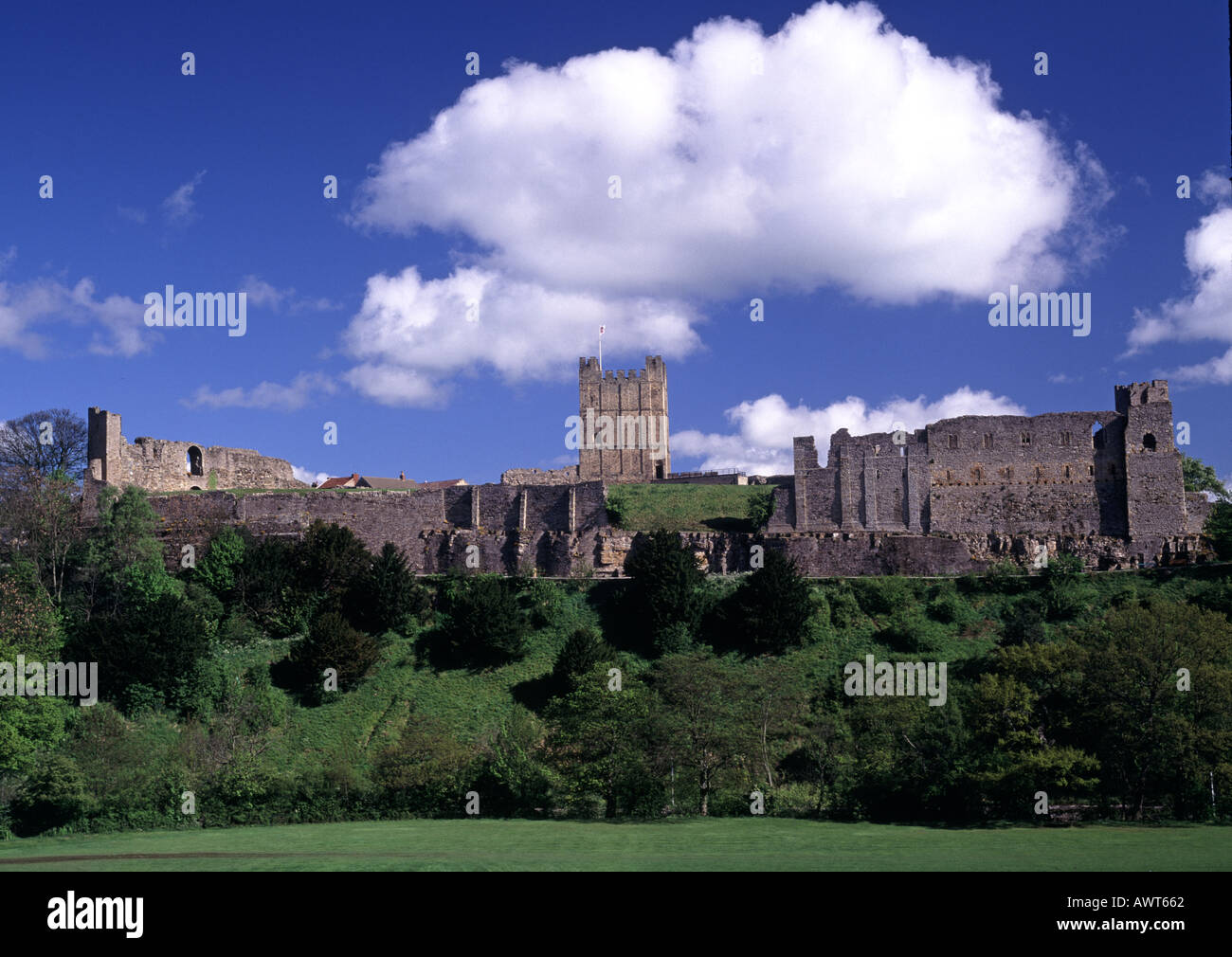 Il castello di Richmond North Yorkshire, Inghilterra Foto Stock