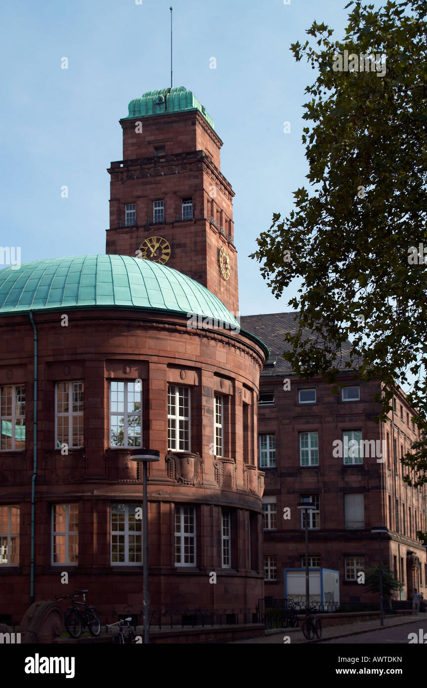 Edificio centrale della Albert Ludwigs University di Friburgo Foto Stock