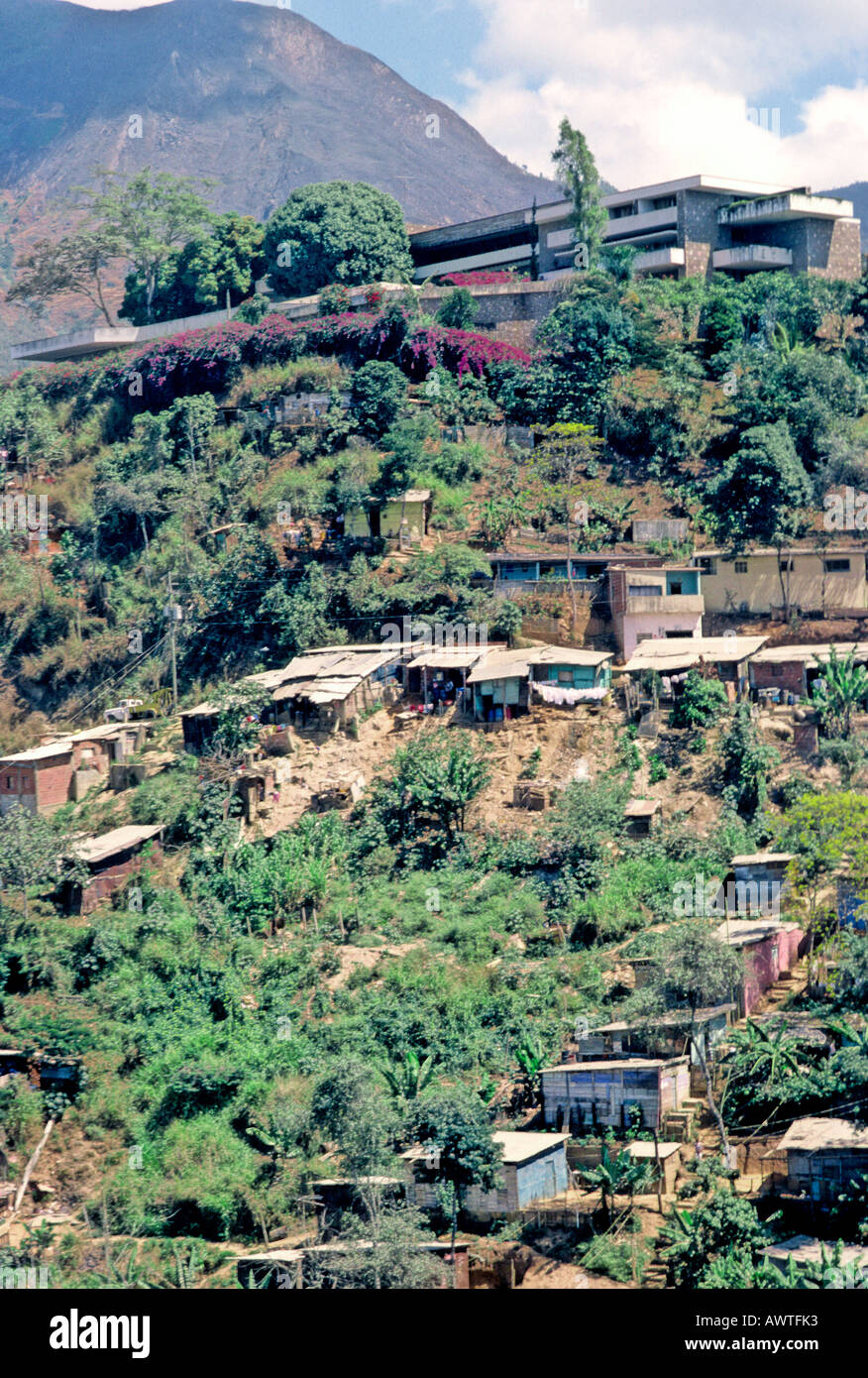 Barrios di Caracas, Venezuela Foto Stock