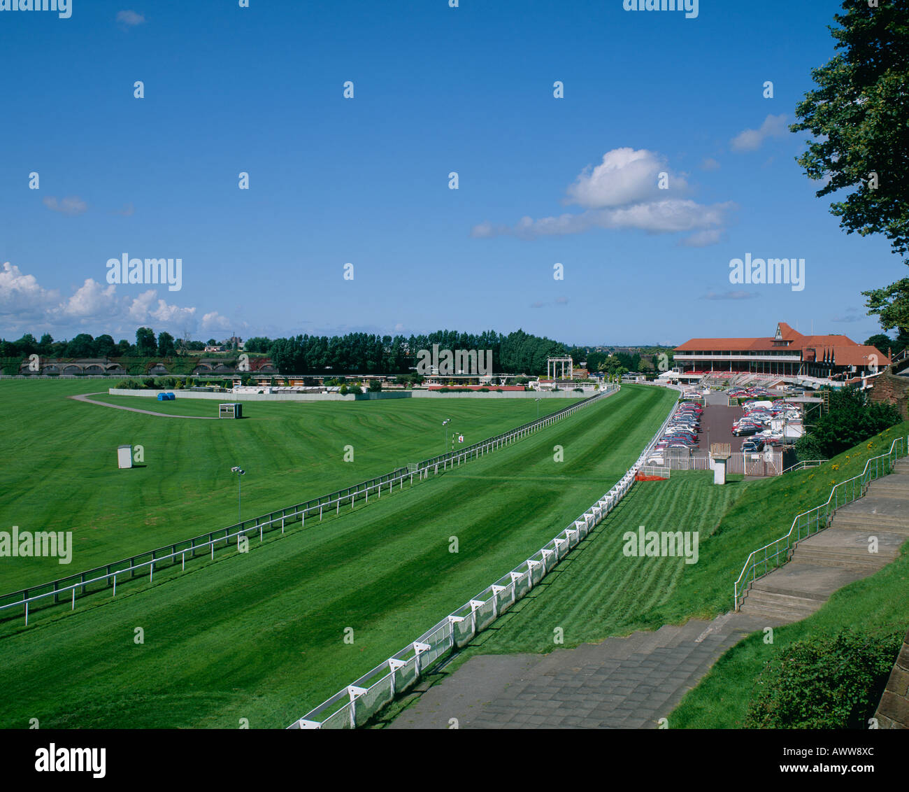 'L'Roodee' [Chester Racecourse] cheshire england Foto Stock