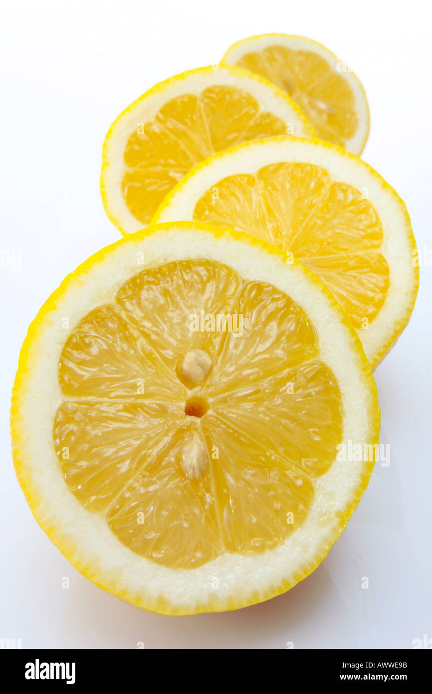 Fette di limone, close-up Foto Stock